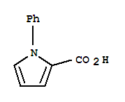 Structure of 1H-pyrrole-2-carboxylic acid, 1-phenyl-