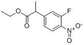 Structure of ETHYL 2-(3-FLUORO-4-NITROPHENYL)PROPIONATE