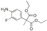 Structure of diethyl (4-amino-3-fluorophenyl)methylmalonate