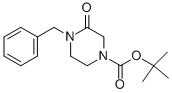 Structure of 4-BENZYL-3-OXOPIPERAZINE-1-CARBOXYLIC ACID TERT-BUTYL ESTER