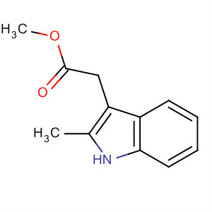 1H-Indole-3-acetic acid, 2-methyl-, methyl ester结构式