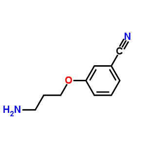 Structure of 3-(3-aminopropoxy)benzonitrile