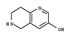5,6,7,8-四氢-1,6-萘啶-3-醇 盐酸盐结构式