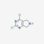 2,4-Dichloro-6,7-dihydro-5H-pyrrolo[3,4-d]pyrimidine结构式