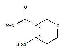 Structure of 2H-Pyran-3-carboxylicacid, 4-aminotetrahydro-, methyl ester, (3S,4S)-