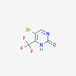 Structure of 5-BroMo-4-(trifluoroMethyl)pyriMidin-2(1H)-one