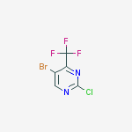 Structure of 5-BROMO-2-CHLORO-4-(TRIFLUOROMETHYL)PYRIMIDINE