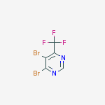Structure of 4,5-Dibromo-6-(trifluoromethyl)pyrimidine ,97%
