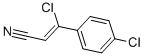 Chemical structure of 3-CHLORO-3-(4-CHLOROPHENYL)ACRYLONITRILE