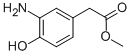 Structure of methyl 2-(3-amino-4-hydroxyphenyl)acetate