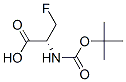 Structure of Alanine,N-[(1,1-dimethylethoxy)carbonyl]-3-fluoro-