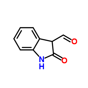 Structure of 2,3-dihydro-2-oxo-1H-Indole-3-carboxaldehyde