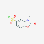 Structure of 3-methyl-2-oxo-2,3-dihydro-1,3-benzoxazole-5-sulfonyl chloride