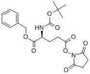 Structure of BOC-L-GLUTAMIC ACID-ALPHA-BENZYL-GAMMA-HYDROXYSUCCINIMID-DIESTER
