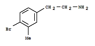 Structure of Benzeneethanamine,4-bromo-3-methyl-