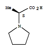 (S)-2-吡咯烷-1-基-丙酸结构式