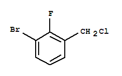 Chemical structure of 1-bromo-3-(chloromethyl)-2-fluorobenzene