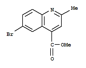 6-溴-2-甲基喹啉-4-甲酸甲酯结构式