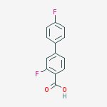 3,4'-Difluoro-[1,1'-biphenyl]-4-carboxylic acid结构式
