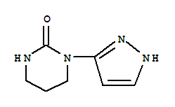Structure of 2(1H)-Pyrimidinone,tetrahydro-1-(1H-pyrazol-3-yl)-