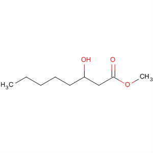 Structure of Octanoic acid, 3-hydroxy-, methyl ester, (3R)-