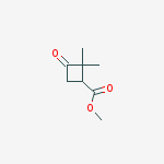 Methyl 2,2-dimethyl-3-oxocyclobutane-1-carboxylate结构式