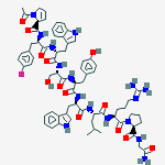 Structure of (Ac-delta(3)-Pro(1)-4-FD-phe(2)-D-trp(3,6))mgnrh
