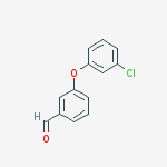 Structure of Benzaldehyde, 3-(3-chlorophenoxy)-