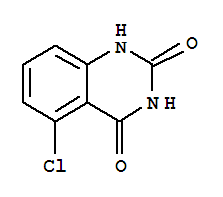 Structure of 2,4(1H,3H)-quinazolinedione, 5-chloro-