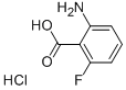 Structure of BENZOIC ACID, 2-AMINO-6-FLUORO-, HYDROCHLORIDE