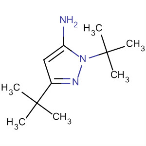 Structure of 1H-Pyrazol-5-amine, 1,3-bis(1,1-dimethylethyl)-