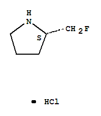 Structure of (2S)-FLUOROMETHYLPYRROLIDINE HYDROCHLORIDE