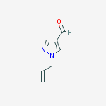 Structure of 1H-pyrazole-4-carboxaldehyde, 1-(2-propenyl)-