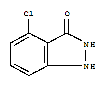 Structure of 4-CHLORO-3-HYDROXY 1H-INDAZOLE