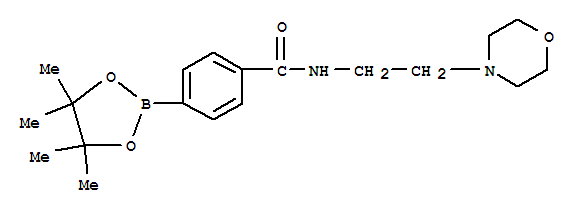 Structure of 4-(2-[4-(4,4,5,5-TETRAMETHYL-[1,3,2]DIOXABOROLAN-2-YL)-PHENOXY]-ETHYL)-MORPHOLINE