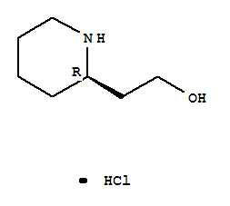 Structure of (R)-2-(Hydroxyethyl)piperidine hydrochloride