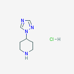 4-(1,2,4-triazol-1-yl)piperidine,hydrochloride结构式