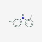 Structure of 9H-Carbazole, 1,7-dimethyl-