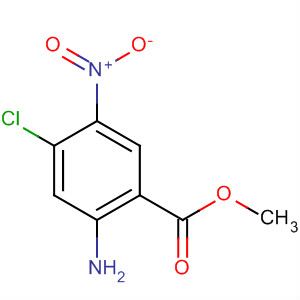 Structure of Benzoic acid, 2-amino-4-chloro-5-nitro-, methyl ester