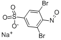 Structure of 3,5-DIBROMO-4-NITROSO-BENZENESULFONIC ACID SODIUM SALT