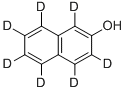 Structure of 2-NAPHTHOL-1,3,4,5,6,7,8-D7