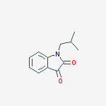 1-Isobutyl-1H-indole-2,3-dione结构式