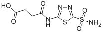Structure of 4-[[5-(AMINOSULFONYL)-1,3,4-THIADIAZOL-2-YL]AMINO]-4-OXO-BUTANOIC ACID