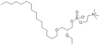 Structure of 1-O-HEXADECYL-2-O-ETHYL-SN-GLYCERO-3-PHOSPHORYLCHOLINE
