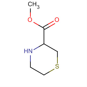 Structure of 3-Thiomorpholinecarboxylic acid, methyl ester