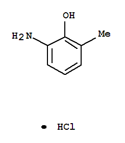 Structure of Phenol,2-amino-6-methyl-, hydrochloride (1:1)