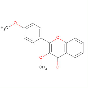 4H-1-Benzopyran-4-one, 3-methoxy-2-(4-methoxyphenyl)-结构式