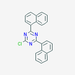 2-氯-4,6-二(1-萘基)-1,3,5-三嗪结构式