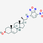 Structure of Pregn-5-en-3-ol, 20-methyl-21-((7-nitro-4-benzofurazanyl)amino)-, (3beta,20S)-