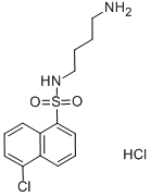 Structure of N-(4-AMINOBUTYL)-5-CHLORO-1-NAPHTHALENESULFONAMIDE HCL